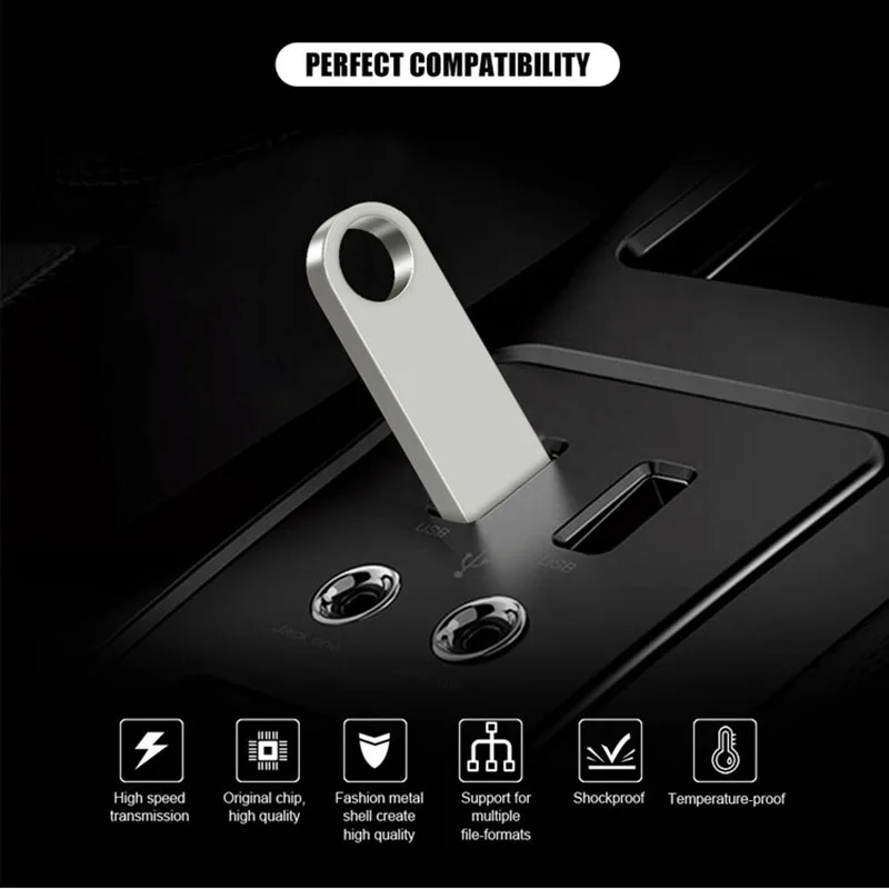 Металлическая USB-флеш-накопитель Alunx ёмкость 128 ГБ - 64 4 32 8 1 шт