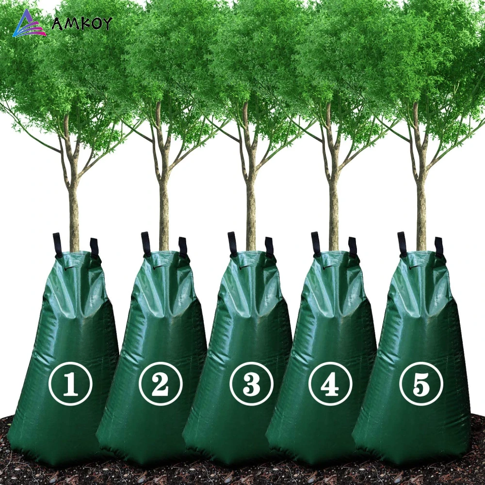 20 Gallon Tree Watering Bag Garden Plants Drip Irrigation Bags Slow Release Hanging Dripper Bag Reusable Agricultural Water Bag