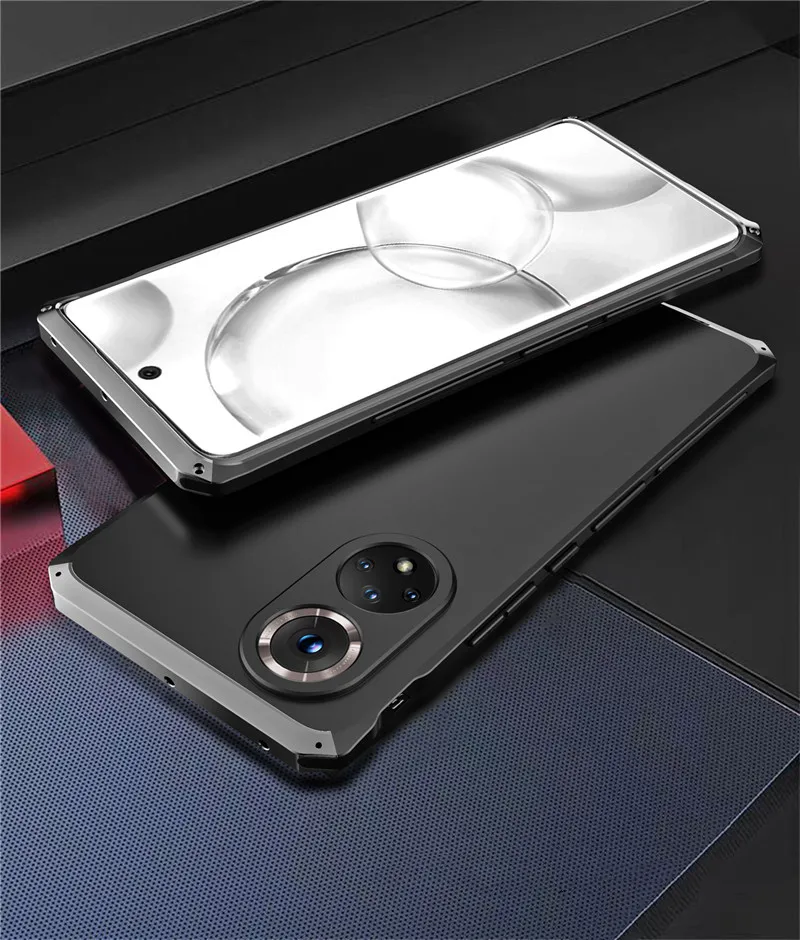 

Hot! Metal Aluminum Bumper PC Case For Honor 50 9x V40 V30 30 Pro Play 5 Honor 50 Se Rubber Armor Shockproof Coque