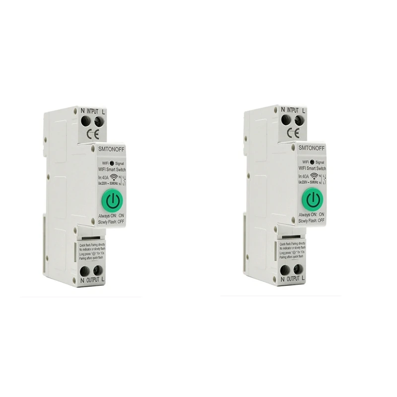 

18Mm40a Tuya Single Phase Din Rail WIFI Energy Meter Timer Powers Consumption Monitor Kwh Meter110v 220V 50/60Hz A