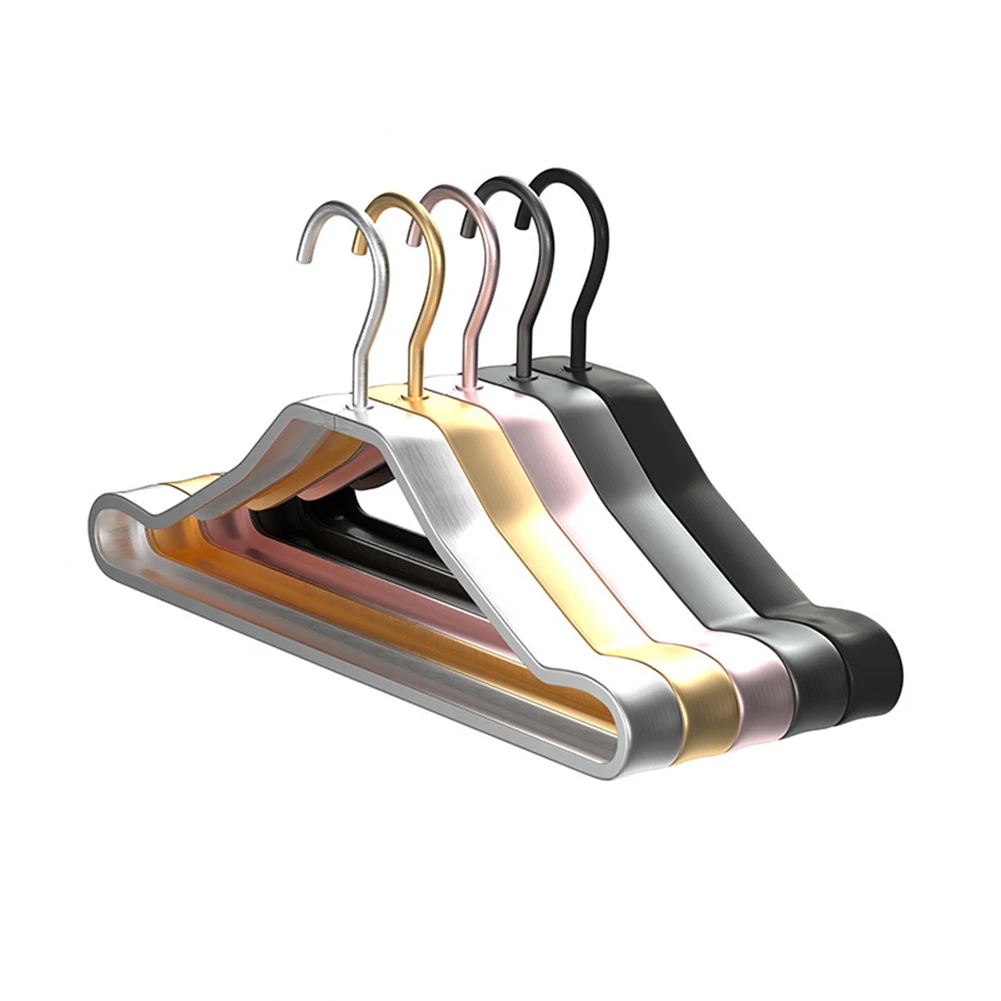 

High Wenhai Foreign Trade Clothing Store yi fu cheng Home Widening Non Slip Hanger Space Aluminum Hanging Clothes Rack on Behalf