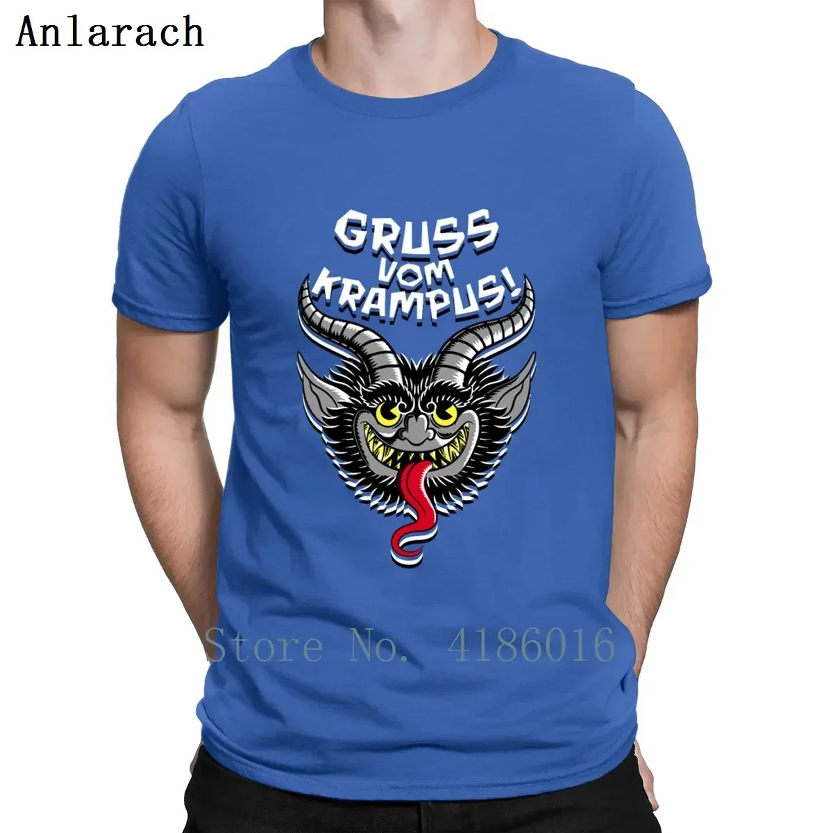 Футболка Gruss Vom Krampus мужская летняя футболка с коротким рукавом на заказ круглым