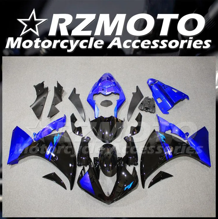 

4Gifts New ABS Motorcycle Whole Fairings Kits Fit For YAMAHA YZF- R1 2009 2010 2011 09 10 11 Bodywork Set Custom Cool Black Blue
