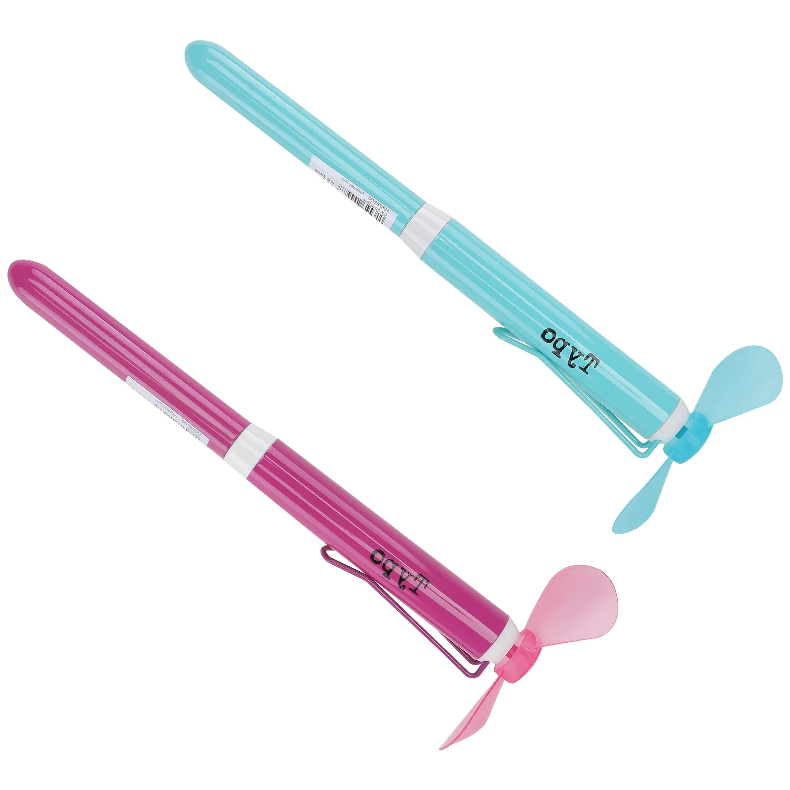 

2 Pcs Pen Children's Ballpoint Pens Creative Portable Fans Ball-Point Chic Cooling Cooler Unique Metal Students Adorn