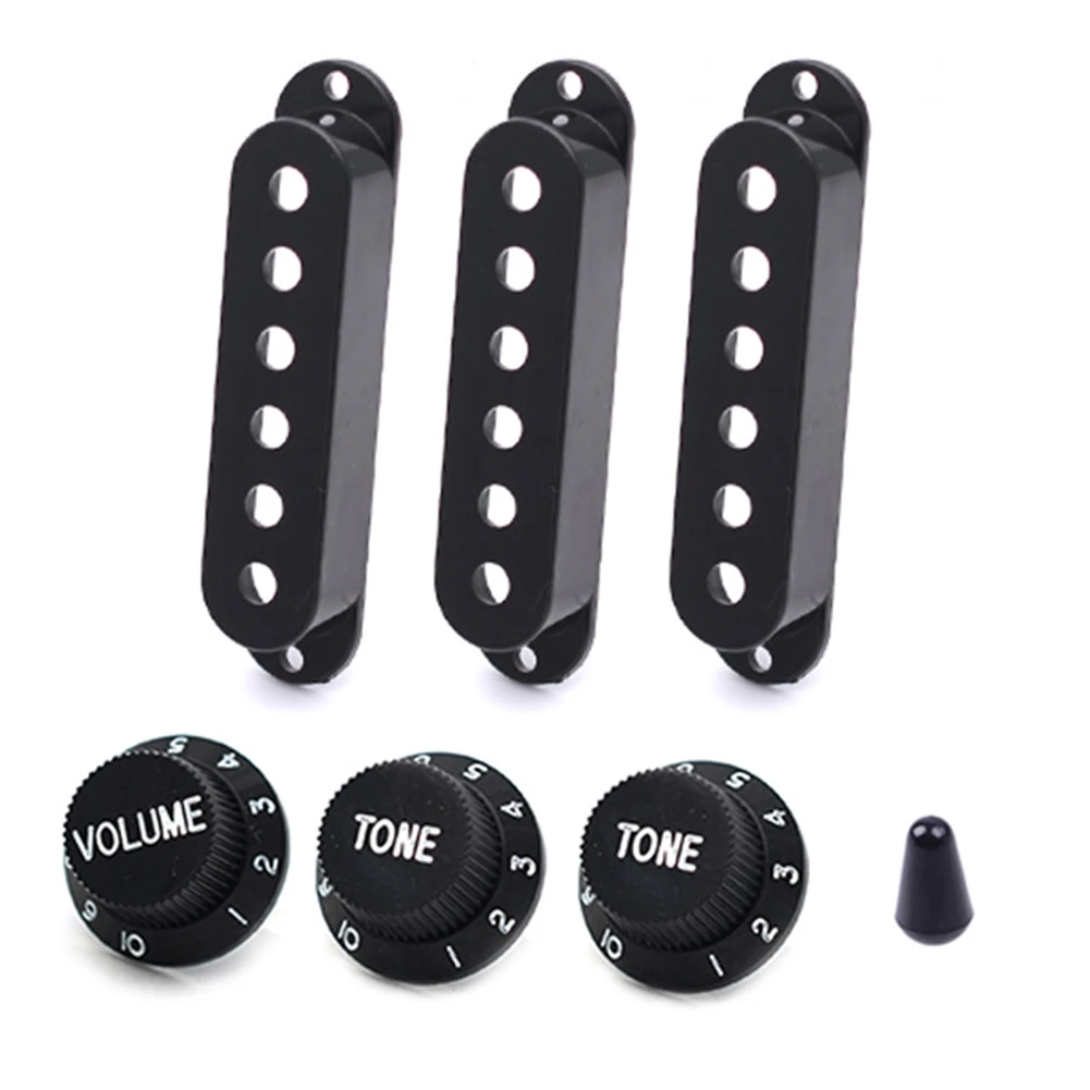 

48/50/52MM Single Coil Electric Guitar Pickup Cover 1 Volume 2 Tone Speed Control Knob Guitar Switch Tip Instruments Accessories