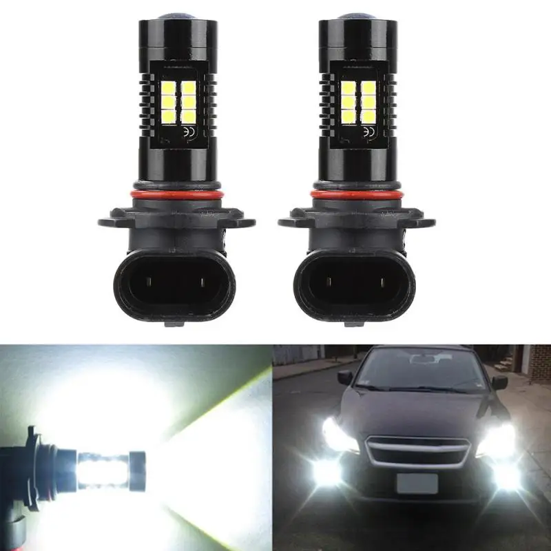 

2 шт. 9005 9006 светодиодные противотумансветильник фары 3030SMD 6000 лм K, белые автомобильные ходовые огни, Автомобильные светодиодные фары 12 В 24 В, Автомобильные фары