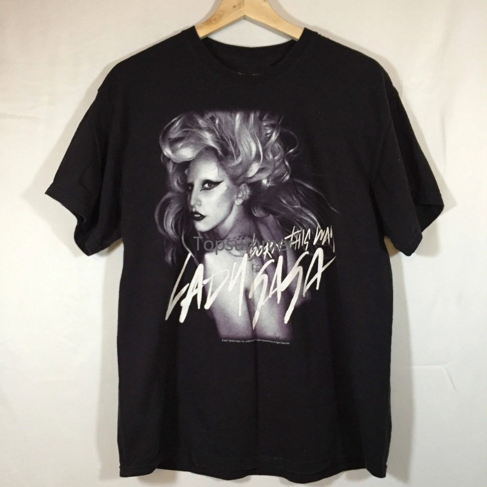 

Lady Gaga Born This Way Monster Ball Concert Tour 2011 Black T-Shirt Size L