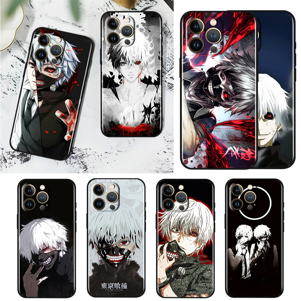 

Tokyo Ghoul Anime Kaneki Ken For Apple iPhone 13 12 11 Pro Max Mini XS Max X XR 6 7 8 Plus 5S SE2020 Soft TPU Black Phone Case