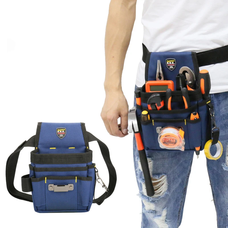 9 In 1 Tool Belt Screwdriver Utility Kit Holder Top Quality 1860D Nylon Fabric Tool Bag Electrician Waist Pocket Pouch Bag