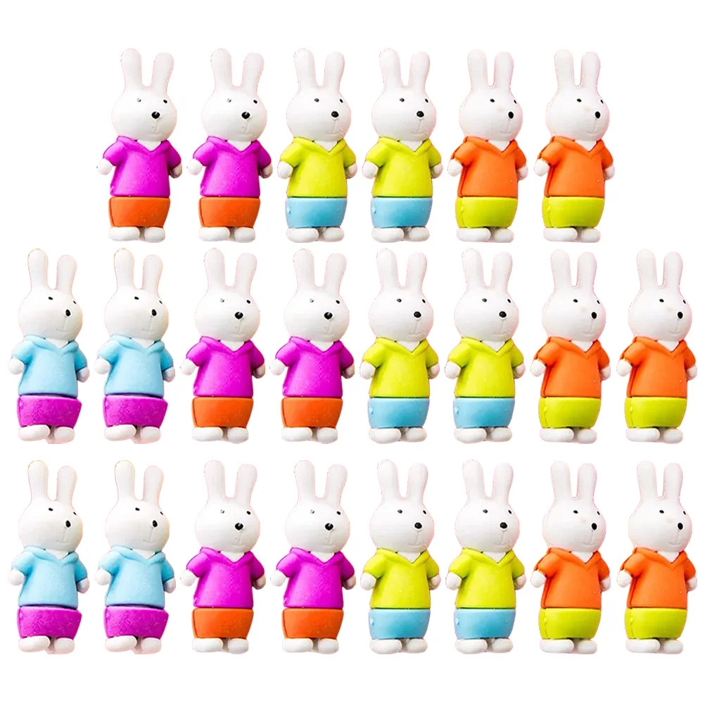 

36 Pcs Fun Erasers Students Bulk Bunny Kids Childrens Gifts Rabbit Kawaii Party Favors Classroom Prizes Small