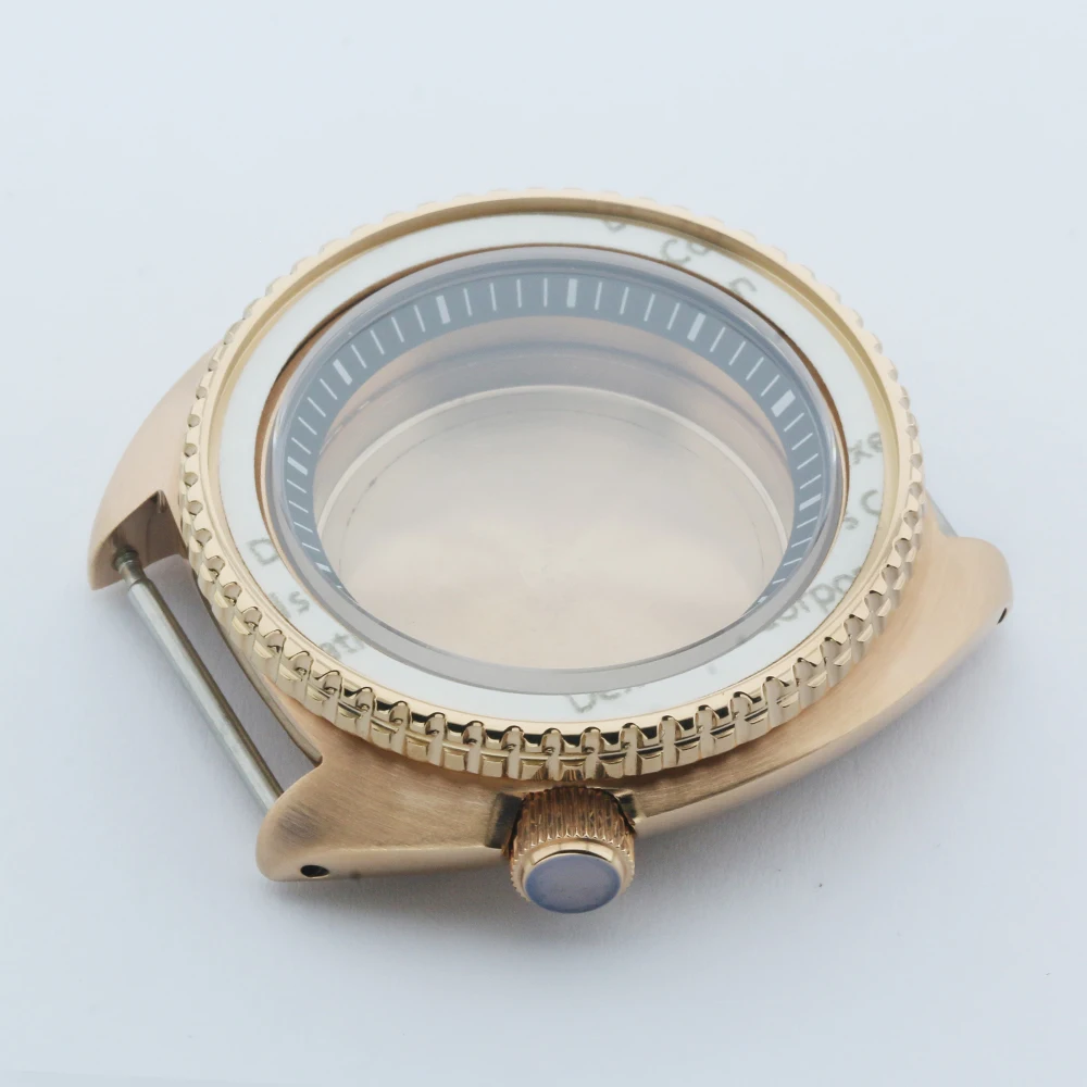 45mm SKX007 Precision Man's Watch Case NH35A/NH36A Movement Modification Accessories Diving 316L Steel Watch Case