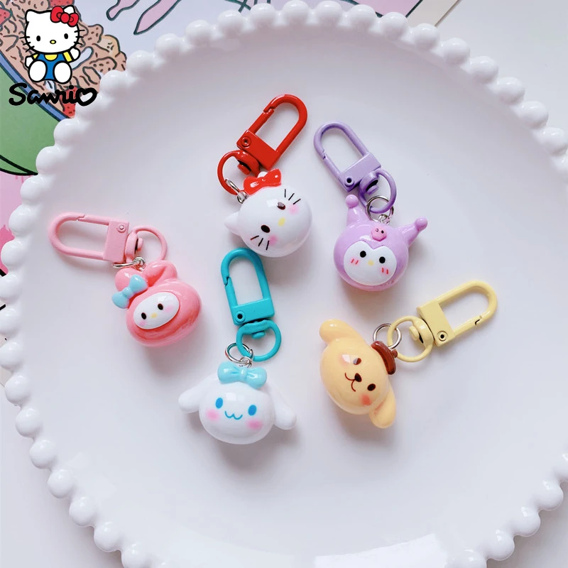 

Sanrio аксессуары брелок для ключей Kuromi Hello Kitty искусственное аниме коричная цепочка для ключей моя мелодия автомобильный брелок для ключей сумка кулон игрушки