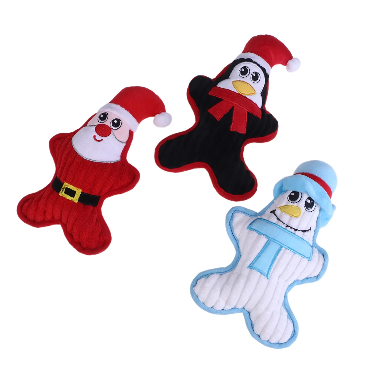 

3Pcs Christmas Durable Fashion Interesting Supplies Gift Chew Play for Puppy