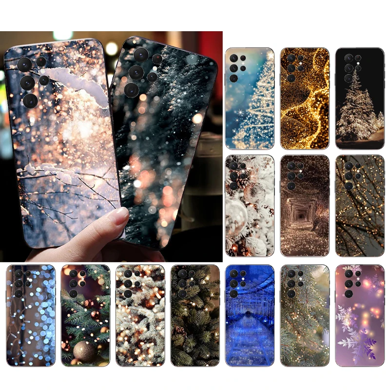 

Phone Case for Samsung Galaxy S23 S22 S21 S20 Ultra S20 S22 S21 S10 S9 Plus S10E S20FE Christmas Tree Light Case