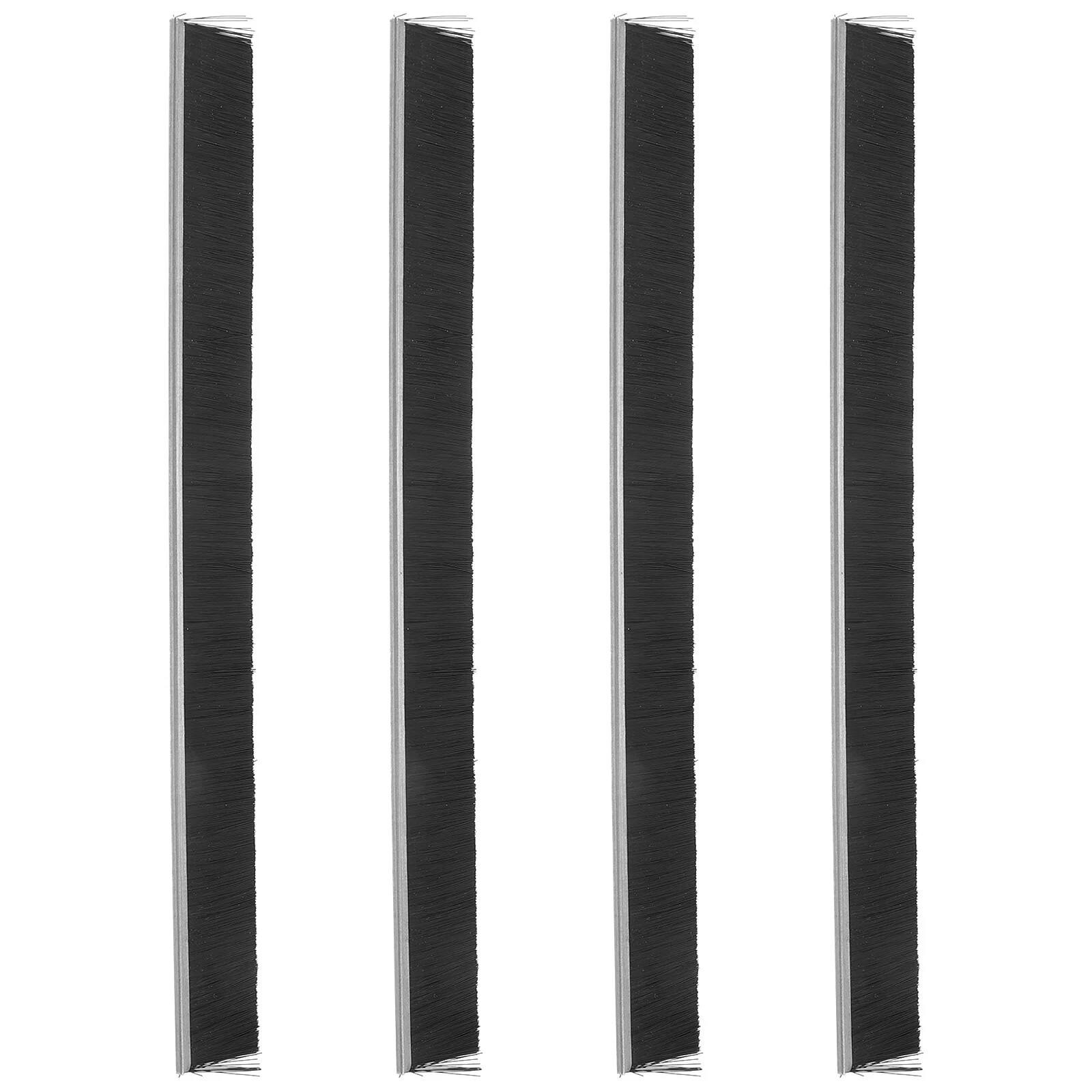 

4 Pcs Mailbox Window Seal Stripes Convenient Brush Seal Strip Windshield Metal