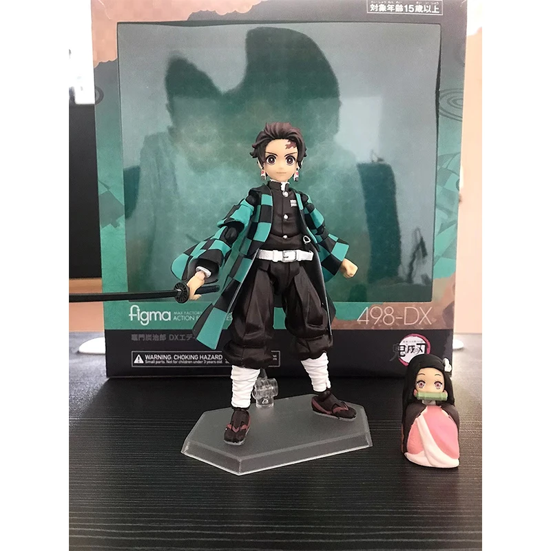 

14cm Pvc Anime Demon Slayer Kamado Nezuko Figma 508-Dx Tanjiro 498-Dx Movable 522-Dx Body Joint Action Figure Toy