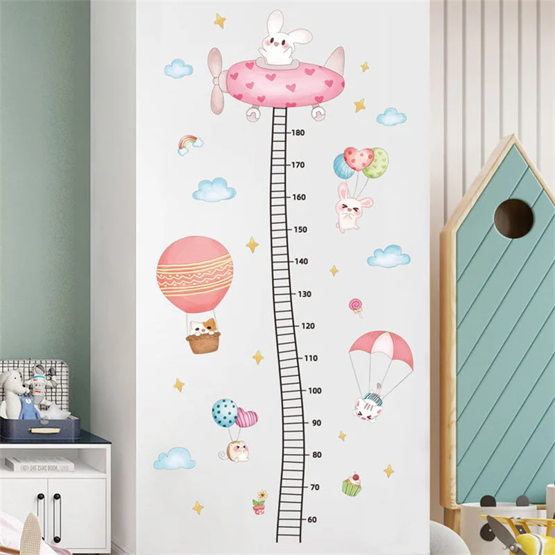 Линейка для измерения роста ребенка настенные Стикеры Детская Таблица запись
