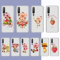 vintage strawberry shortcake phone case for redmi note 5 7 8 9 10 a k20 pro max lite for xiaomi 10pro 10t
