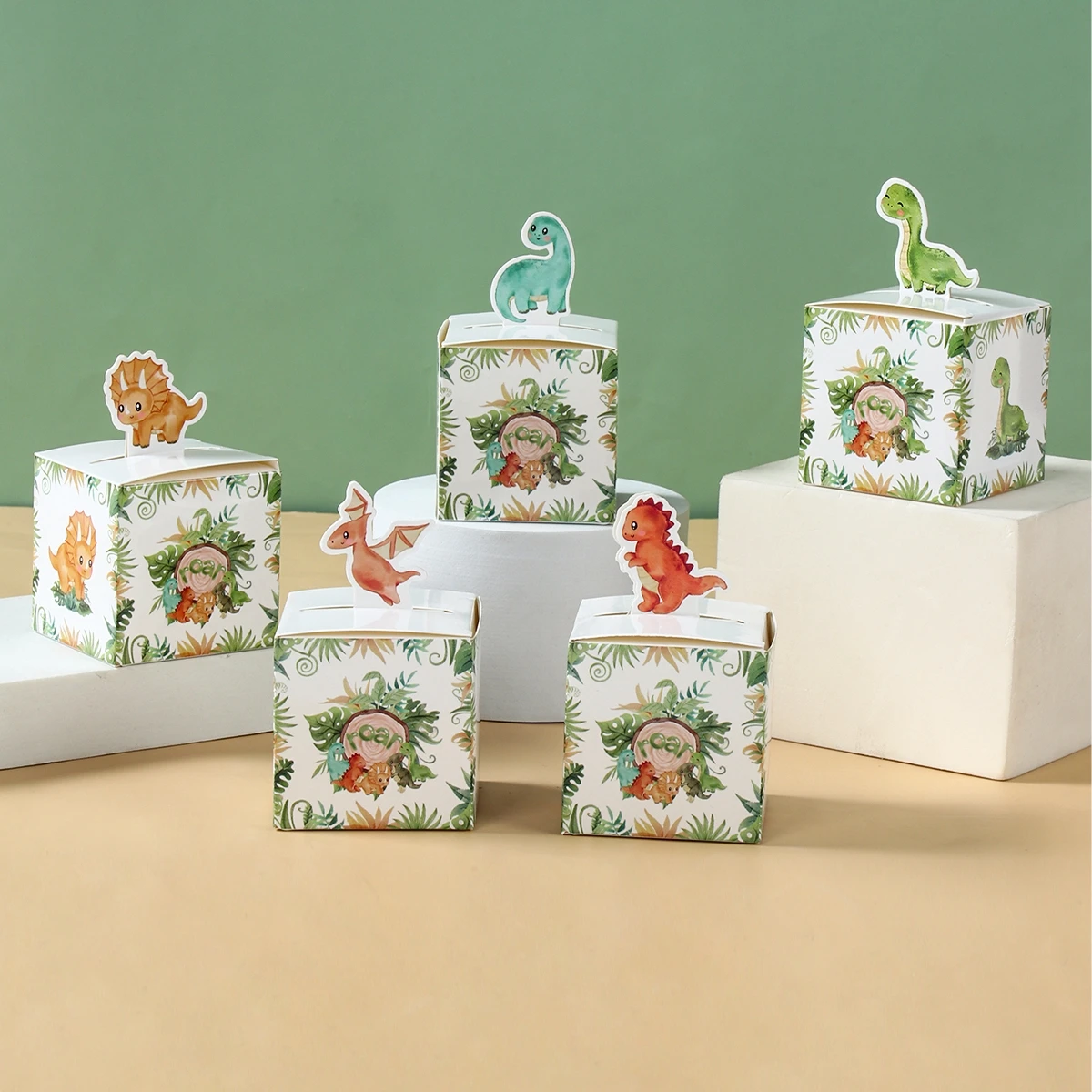 Динозавр конфеты подарочные коробки динозавр рандый Декор джунгли сафари товары
