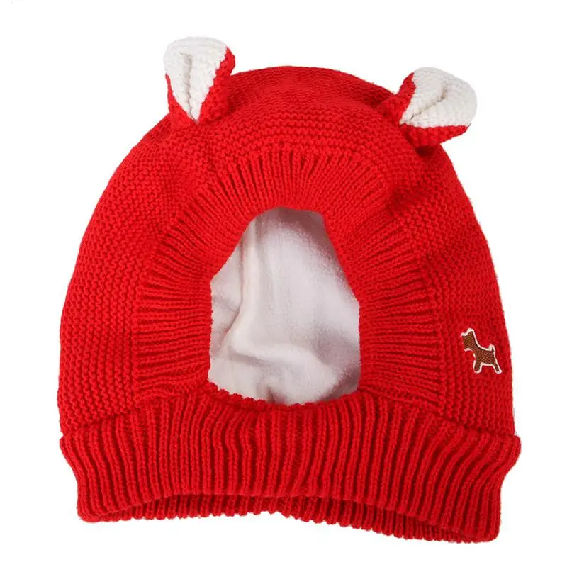 

Quiet Ears For Pet Dogs Soft And Comfortable Dog Knitted Hat Winter Warm Cute Dog Earmuffs With Ear For Medium To Large Dogs