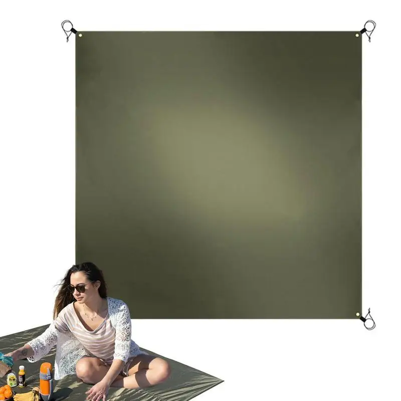 

Водонепроницаемый брезентовый мягкий уличный коврик для пикника, кемпинга 210D, ткань Оксфорд, мягкий непромокаемый коврик для сохранения сухости с эластичностью