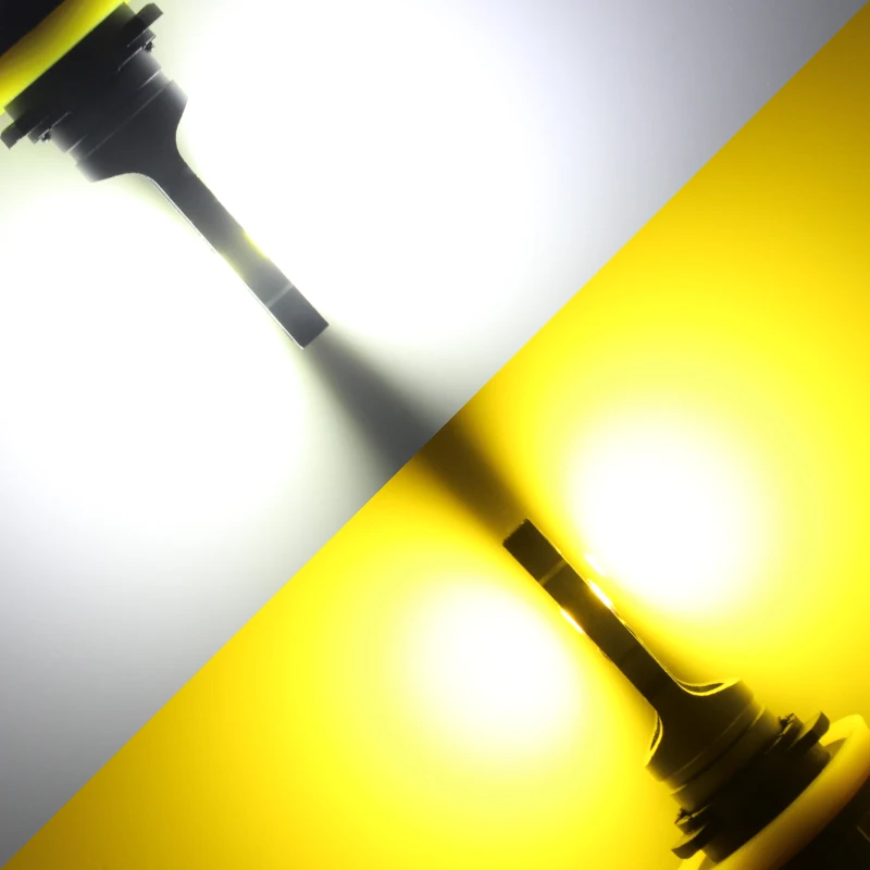 BMTxms H8 H11 Светодиодные противотуманные фары двухцветные 9005 H10 9006 HB4 Светодиодная лампа для автомобиля Switchback Желтый Белый Для Hyundai i30 i20 Accent Get