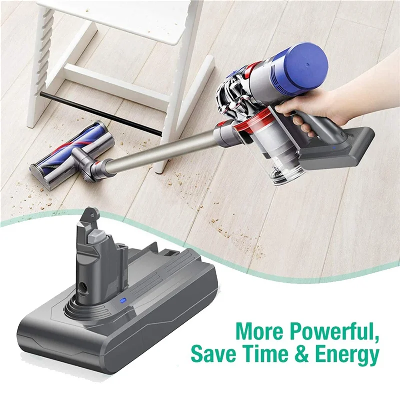 21 6 в V6 DC62 Аккумулятор Адаптер + фильтры полный комплект для замены Dyson SV04 SV03 DC58 DC59