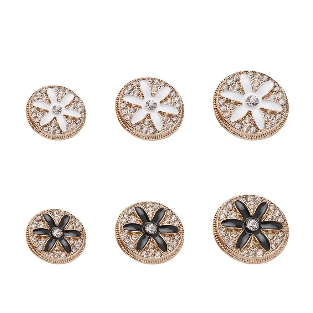 

10Pcs Fashion Needlework Handmade DIY Shirt Buttons Metal Rhinestone Buttons Sewing Accessories Decoration Button