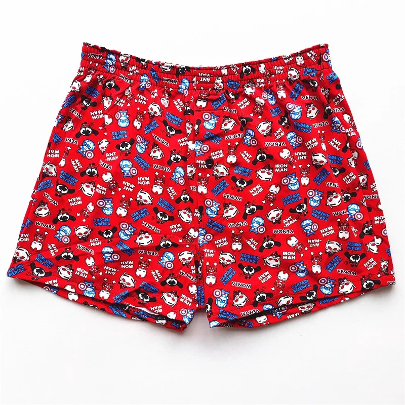 New underwear for men shorts 100% cotton woven loose and breathable Arrow cartoon pants