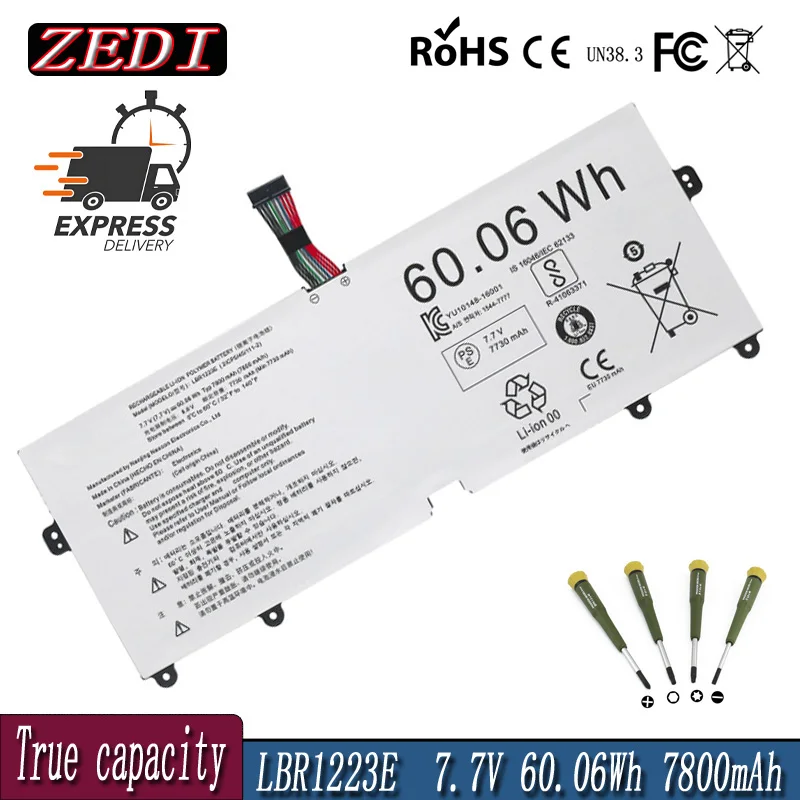 ZEDI Новый аккумулятор для ноутбука LBR1223E 7 В 60 06 Втч LG Gram 13Z970 14Z970 15Z970 15Z975 13Z970.G.AA53C 13Z975