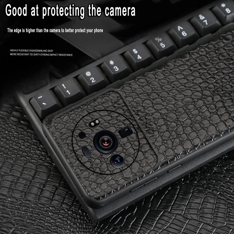 Luxury Crocodile Leather Case For Xiaomi Mi 12 11 Ultra 12 11 10 9 8 pro CC9lite Camera Protection Silicone Bumper Phone Cover enlarge