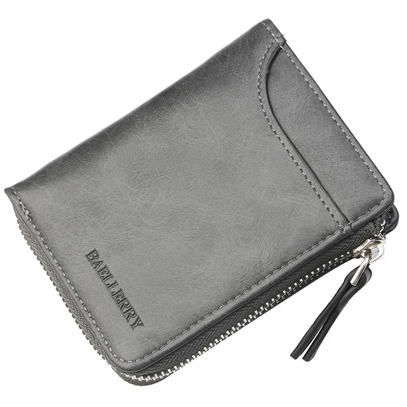 

New Fashion Men's Short Wallet Zero Men Wallet Zipper Multi-function Wallet Large Capacity Multi Card Bag