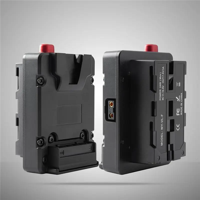 Фото Крепежная пластина для адаптера питания A40I для аккумуляторов Mini Nano V/V Mount к батареям NP-F NP-F960 NP-F970, D-Tap для камер/LED-осветителей Z Cam E2/F6/S6/F8 №3