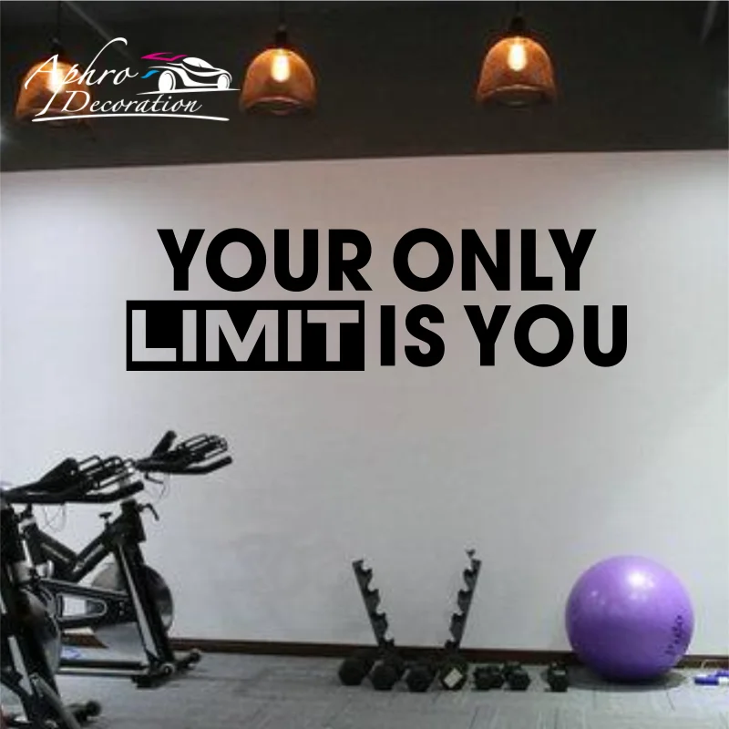 Наклейка на стену для тренировок и фитнеса
