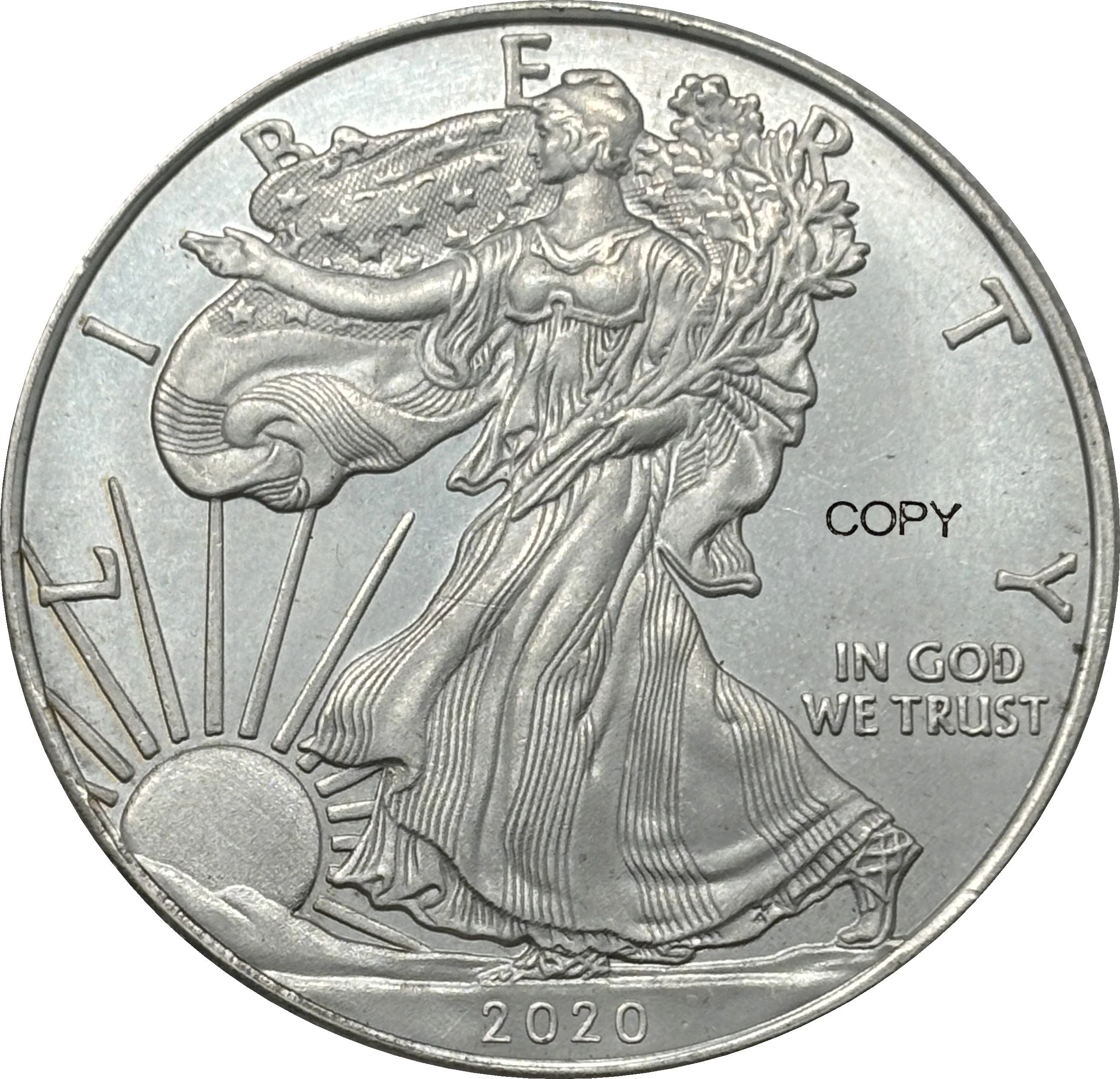 

Копийная серебрянная монета Соединённых Штатов 2020 года