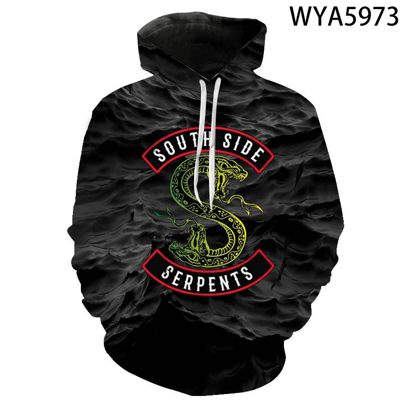 Новый Riverdale для мужчин женщин и детей модные толстовки с 3D принтом пуловер