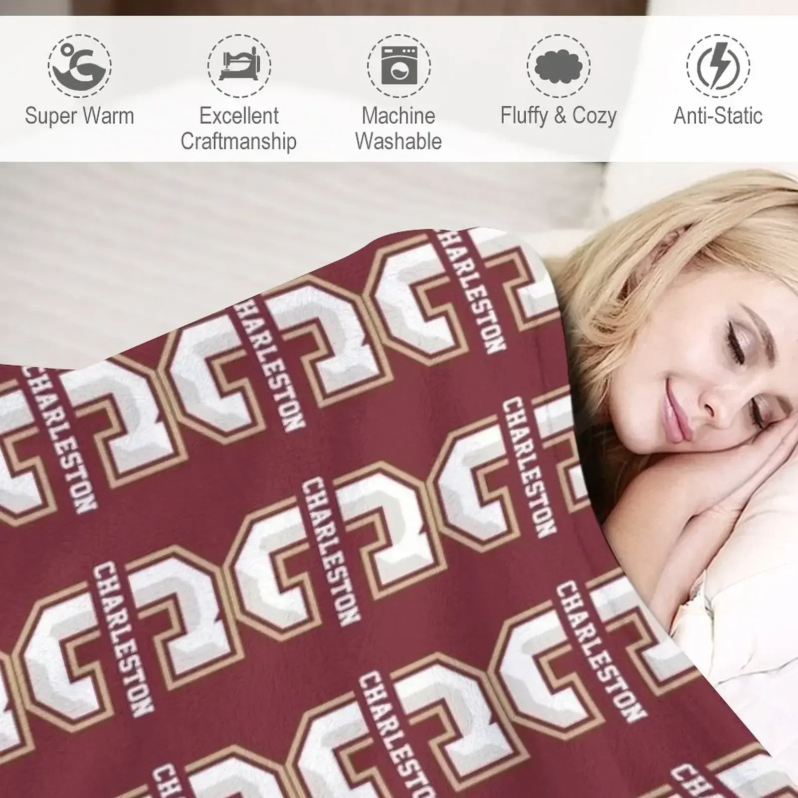 Одеяло College of Charleston Cougars тонкие декоративные плед постельное белье одеяла