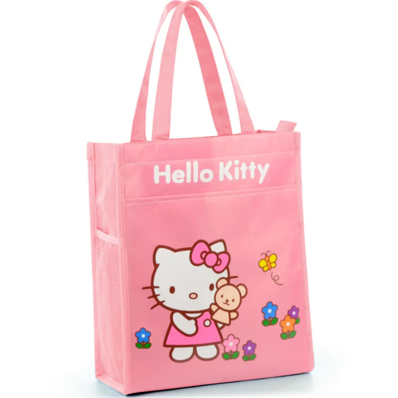 

Hello Kitty Bag Waterproof Canvas Shopping Bag Tuition Bag Handbag Tuition Bag Primary School Student Art Handbag Storage Bag