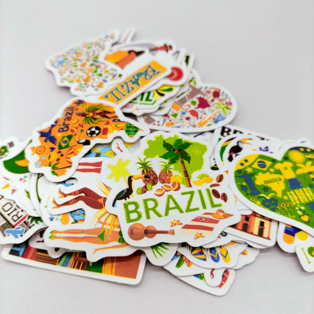 50 шт. знаковые бразильские аттракционы настенные Стикеры страстная танцевальная