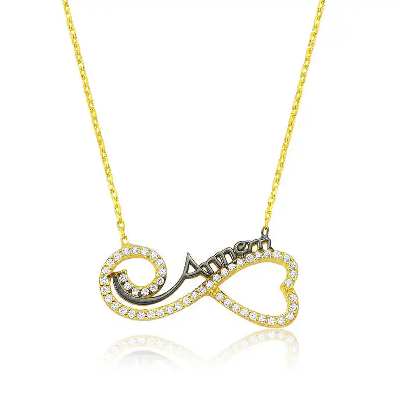 

Tevuli 925 Sterling Silver Heart Infinity Mom Necklace