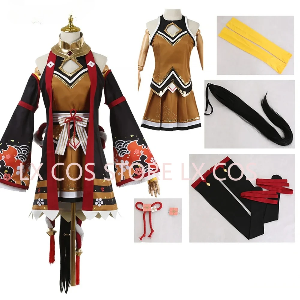 Фото Uma Musume Pretty Derby Kitasan Черный Косплей Костюм Хэллоуин Карнавал Рождественские наряды №2