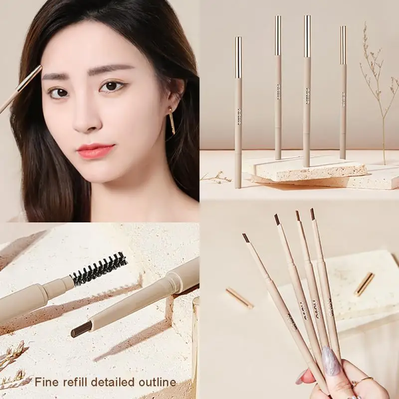 

NEW Double-end Eyebrow Pencil Natural Waterproof Long-lasting Easy Ware Eyebrow Pen Sweat-proof No Smudge Brow Pencil