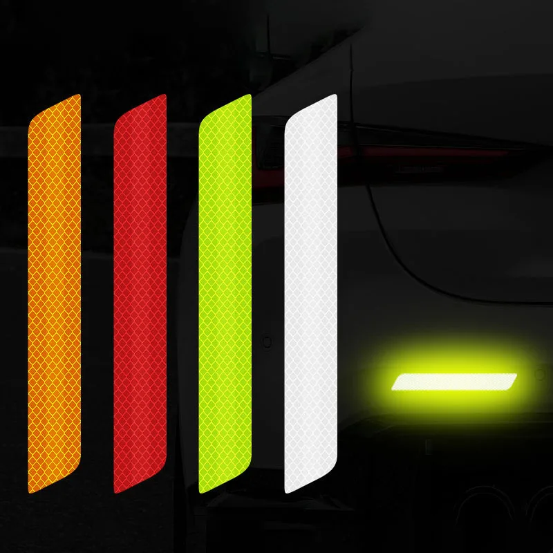 

4Pcs/ Set Personalized Car Bumper Reflective Sticker Car Accesories Pegatina Reflectante for Citroen C5 Car Decoration Decals