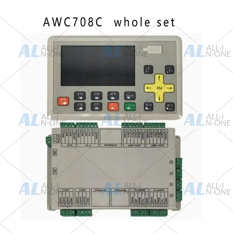 Фото Оригинальный контроллер лазерного станка AWC708C, панель управления AWC708C Lite с ЖК-дисплеем. ББ №2