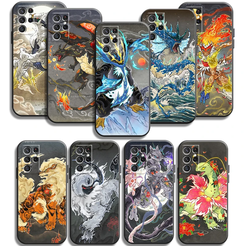 

Pokemon Pikachu Phone Cases For Samsung Galaxy A22 A31 A32 4G A32 5G A42 5G A20 A21 A22 4G 5G Funda Back Cover Soft TPU Carcasa