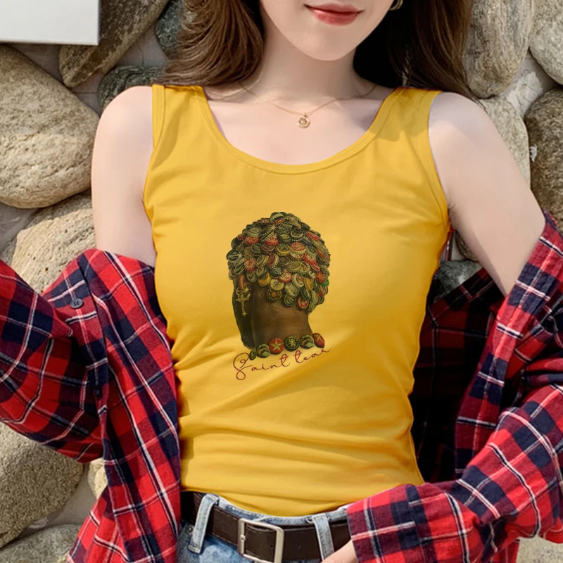 Женский укороченный топ без рукавов летний пикантный Свободный Топ в стиле гранж