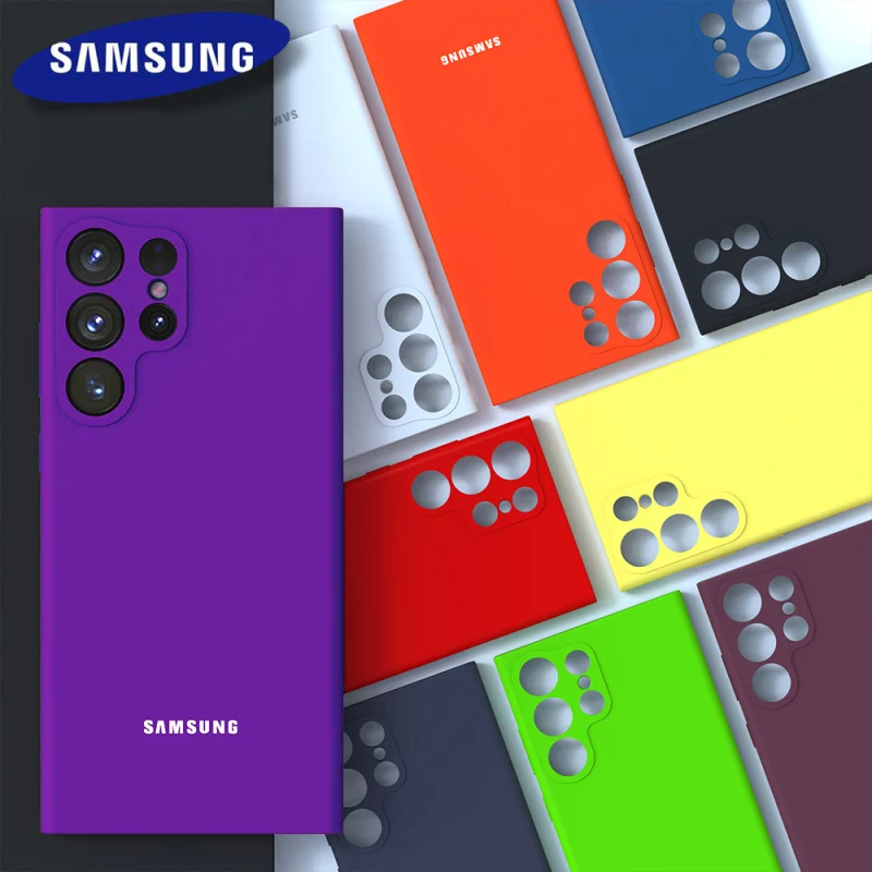 Оригинальный чехол из жидкого силикона для Samsung Galaxy A52 A52S A72 A82 A32 A22 A12 A21S A31 A41 A51 A71 A50 A70 A14 с крышкой логотипа