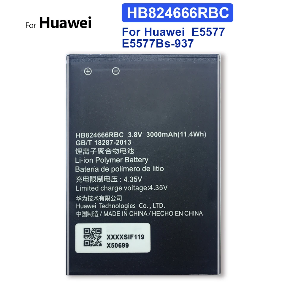 

HB824666RBC 3000mAh Battery For Huawei Huawei E5577 E5577Bs-937 Mobile Phone High Quality Bateria + Tracking Number