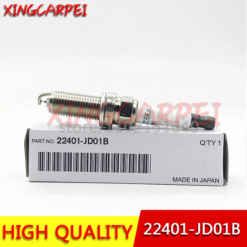

4PCS 22401-JD01B FXE20HR11 Dual Iridium Spark Plug 22401JD01B For NISSAN ALTIMA MICRA 3.5L CUBE 1.8L NV200 SENTRA 2.0L VERSA
