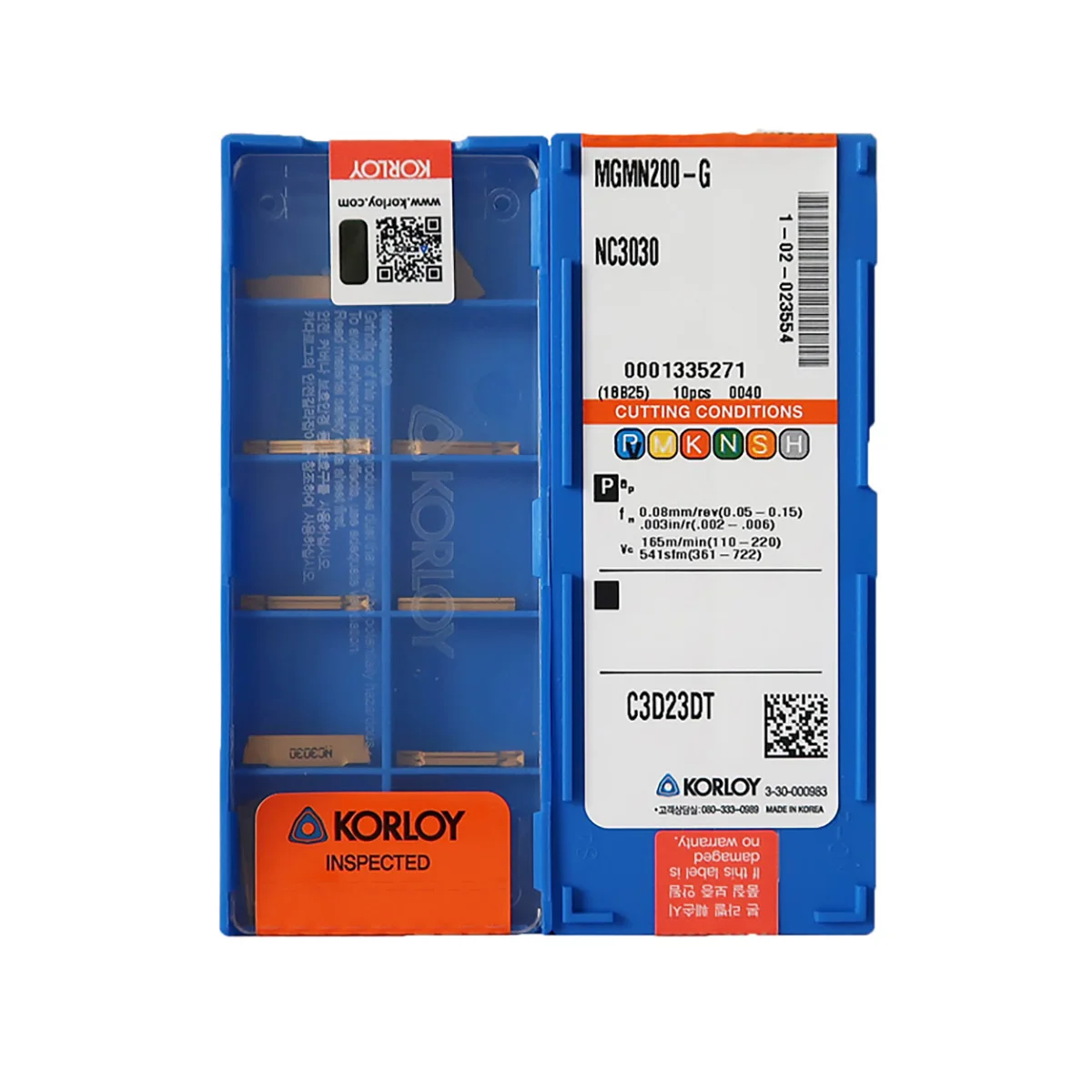 

KORLOY 100% Original MGMN150 MGMN200 MGMN250 MGMN300 MGMN400 G CNC Holder Grooving Tool Carbide Inserts MGMN CNC Lathe Tools